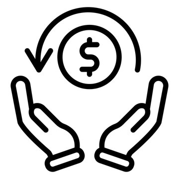 Cashback icon vector image. Can be used for Web Store.