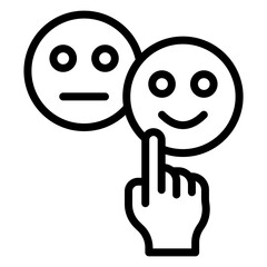 Satisfied Customers icon vector image. Can be used for Web Store.