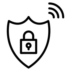 Anti Theft System icon vector image. Can be used for Automotive Dealership.