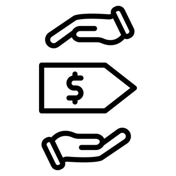Buyout Price icon vector image. Can be used for Automotive Dealership.