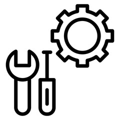 Maintenance icon vector image. Can be used for Automotive Dealership.
