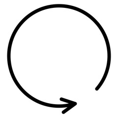 Rotation Arrow icon vector image. Can be used for Augmented Reality.