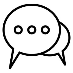 Live Chat icon vector image. Can be used for Live Streaming.