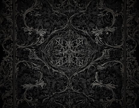black gothic pattern background 