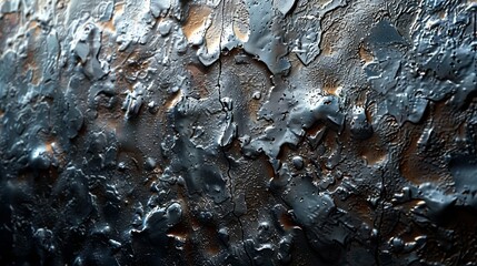 hammered metal texture top view
