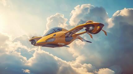 Flying car prototypes - obrazy, fototapety, plakaty