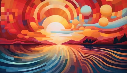 abstract background with clouds