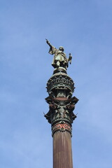 Fototapeta na wymiar Barcelona statue, sculpture, monument, 