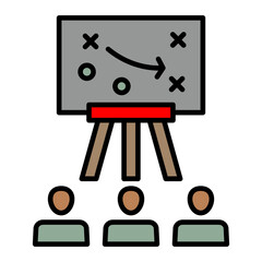   Strategy line filled icon