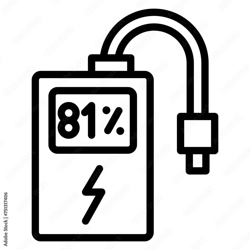 Canvas Prints powerbank icon vector image. can be used for technology ecommerce.