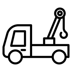 Tow Truck icon vector image. Can be used for Emergency Service.