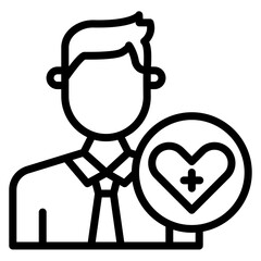 Voluntary Medical Services icon vector image. Can be used for Emergency Service.