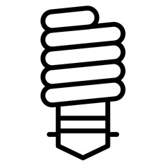 Fluorescent Lamp icon vector image. Can be used for Lighting.