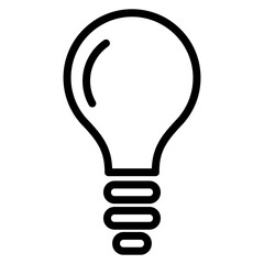Incandescent Light Bulb icon vector image. Can be used for Lighting.