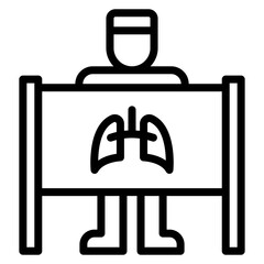 X Rays icon vector image. Can be used for Lighting.