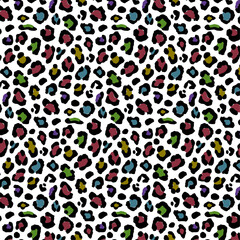 Transparent background with multi-colored spots.Vector seamless pattern with colorful spots on a transparent background.