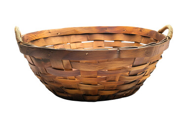 Timber Basket isolated on transparent Background