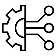 Digital Transformation icon vector image. Can be used for Survey.