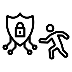 Cybersecurity Preparedness icon vector image. Can be used for Survey.