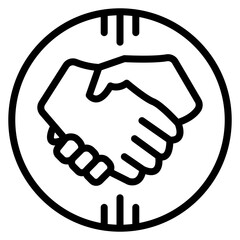 Fototapeta premium Mergers and Acquisitions icon vector image. Can be used for Survey.