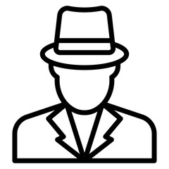 Spy icon vector image. Can be used for Movie Genres.