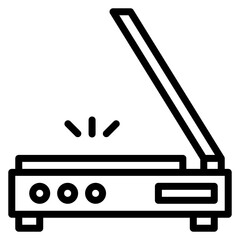 3D Scanner icon vector image. Can be used for Additive Maufacturing.