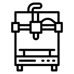 Dual Extrusion icon vector image. Can be used for Additive Maufacturing.