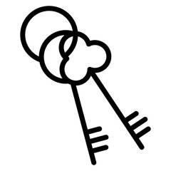 Keys icon vector image. Can be used for World Refugee Day.