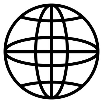 Globe icon vector image. Can be used for World Refugee Day.