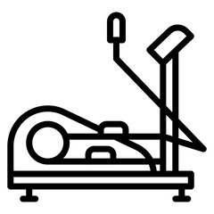 Elliptical Trainer icon vector image. Can be used for Fitness.