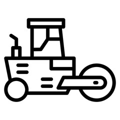 Roller icon vector image. Can be used for Construction Vehicles.
