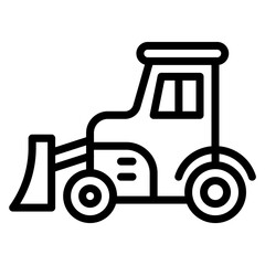Skid Steer Loader icon vector image. Can be used for Construction Vehicles.