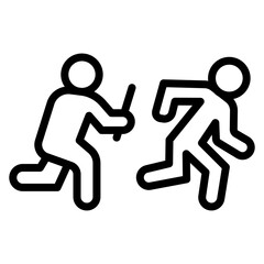 Relay Race icon vector image. Can be used for Track and Field.