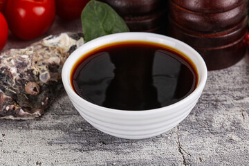 Asian Oyster sauce in the bowl