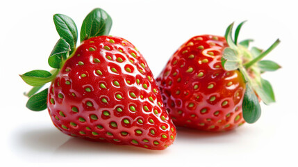 strawberry isolate on white background, fresh