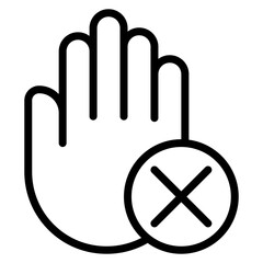 Exclusion icon vector image. Can be used for Bullying in Society.