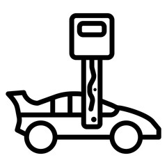 Automotive locksmith icon vector image. Can be used for Locksmith.