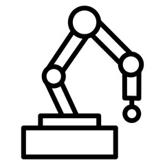 Cobot icon vector image. Can be used for Robotics.