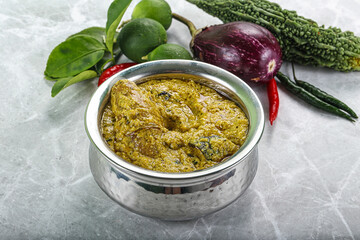 Indian cuisine - pork masala sauce