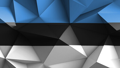 Republic of Estonia Abstract Prism on Background