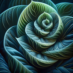 Fototapeta premium Gree leaf close-up shot, sunshine, vivid representation, hyper-detailed scenes, World Earth Day