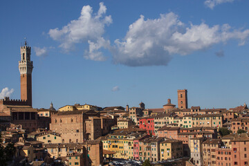 Naklejka premium view of Siena in Tuscany