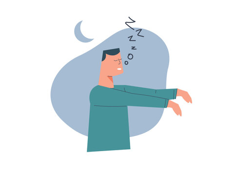 Sleep and wakefulness. sleepwalking, somnambulism or noctambulism