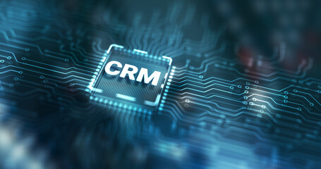 CRM Customer Relationship Management Business Internet Technology Concept
