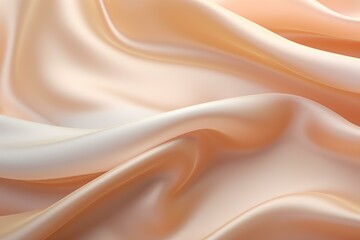 Fototapeta premium Smooth wavy silk. Elegant luxury. Generate Ai