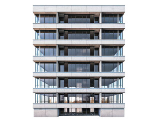 Realistic Isolated Building Against A Transparent Background. PNG. Building Appartement