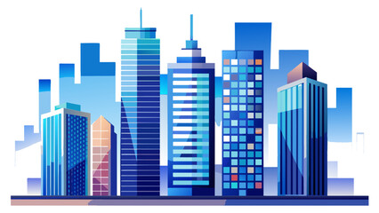 city skyline vector