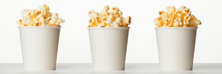 popcorn box isolated on white background