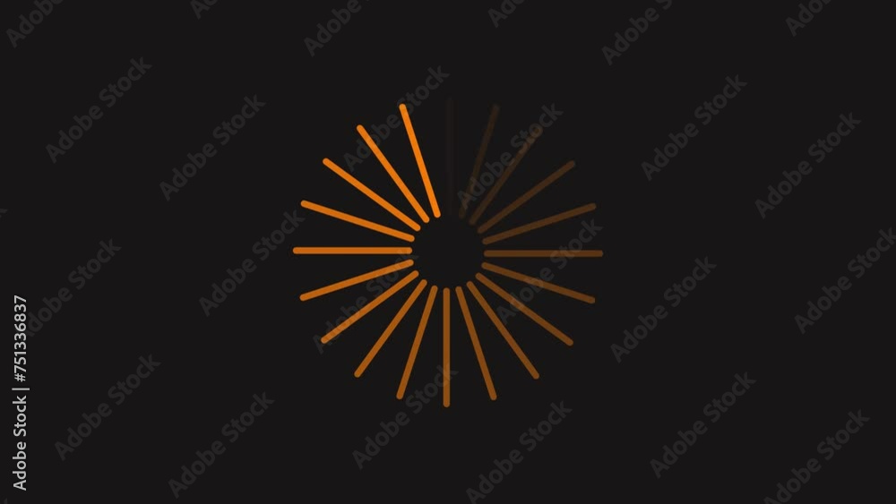 Poster circle progress bar animation. loading animated .