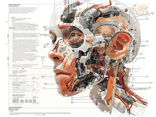 Schema di funzionamento umano androide